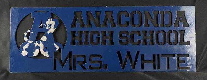 Anaconda Montana High School Sign