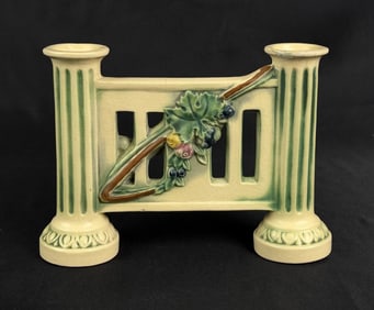 1923 Roseville Corinthian Double Candle Holder