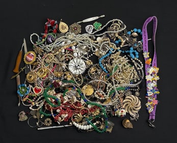 5 Pounds of Costume Jewelry and Manicure Tools
