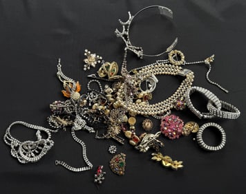 Collection of Rhinestone Costume Jewelry