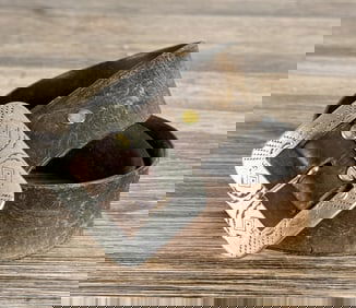 1930s Montgomery Ward Whirling Log Belt Buckle