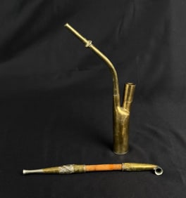 Butte Montana Brass Chinese Opium Pipes