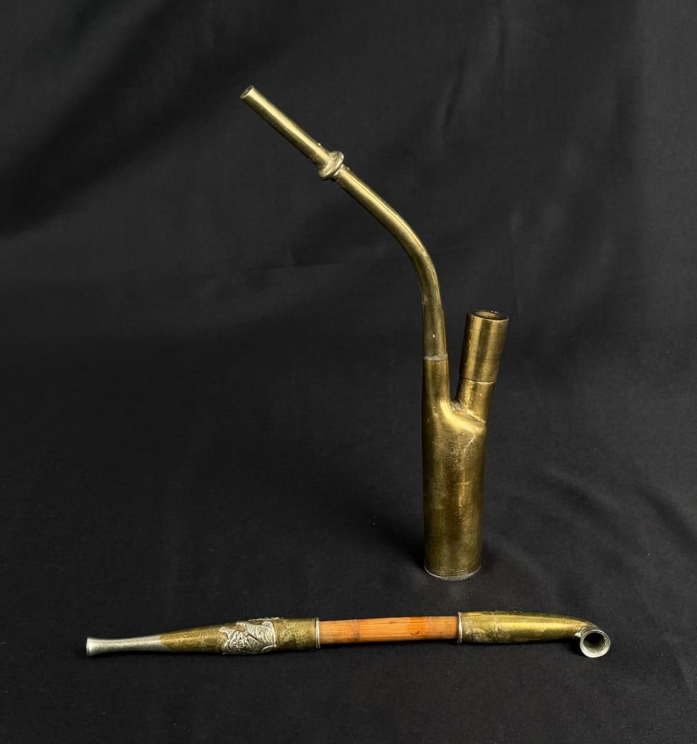 Butte Montana Brass Chinese Opium Pipes (1 of 9)