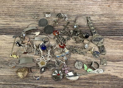 Collection Of Sterling Silver Jewelry