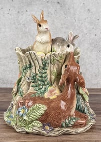 Fitz & Floyd Woodland Spring Cookie Jar
