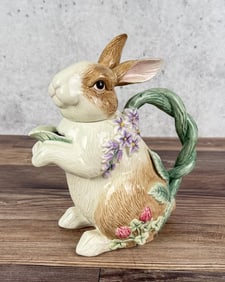 Fitz & Floyd Botanical Bunny Teapot