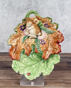 Fitz & Floyd Sleeping Bunny Candy Dish