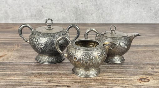 Merden Silver Plate Teapot Set