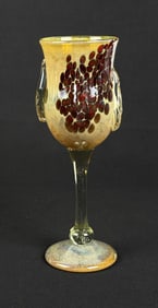 Aaron Slater Art Glass Goblet