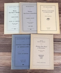 Group of Montana State Horticulture Reports