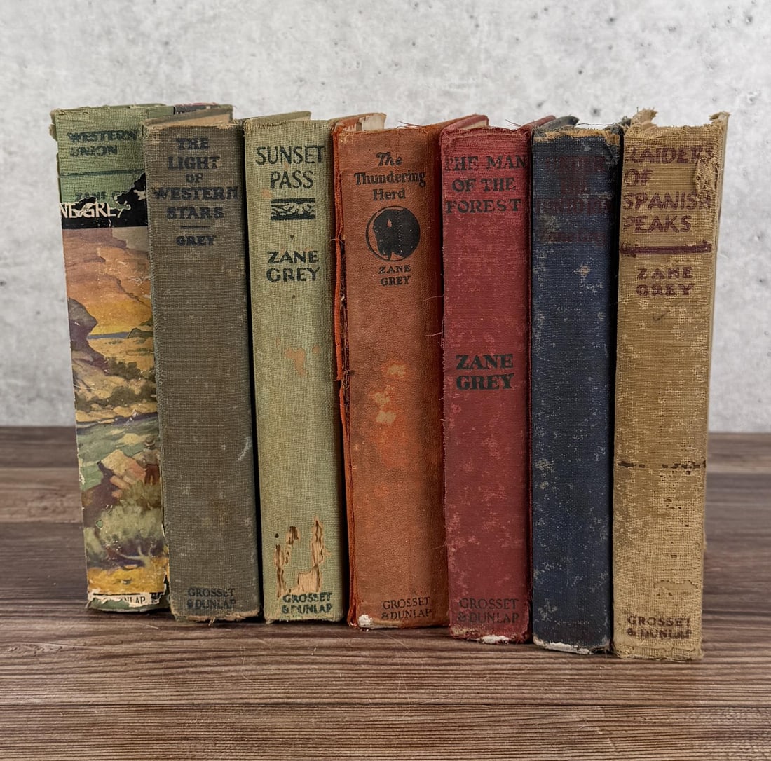Collection of Zane Grey Western Books (1 of 15)