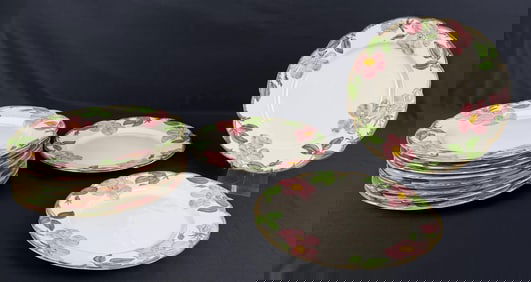 Group of Fransiscan Ware Desert Rose Plates