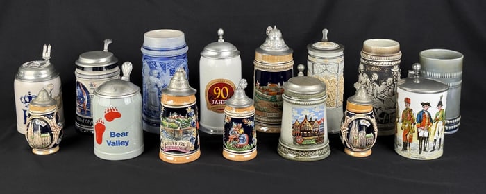 Collection of Assorted Beer Steins