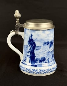 1973 Berlin Design Blue Porcelain Beer Stein