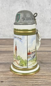 German Regimental Lithophane Beer Stein