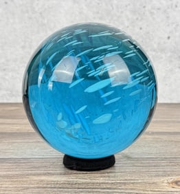 Art Glass Paperweight Gazing Ball Globe