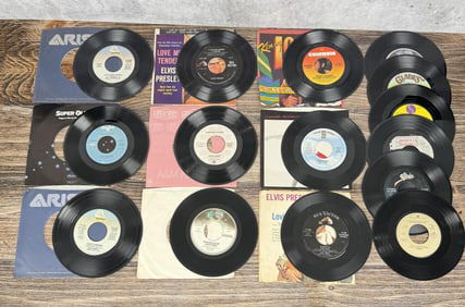 Collection of 70s and 80s 45 RPM Vinyl Records