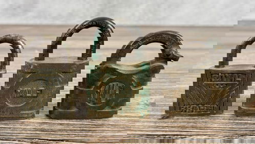 Collection of Yale and Royal Brass Locks