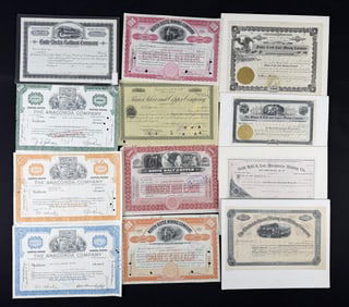 Montana Mining Butte Anaconda Stock Certificates