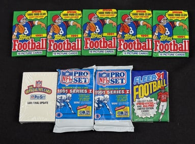 Unopened Football Sports Card Packs