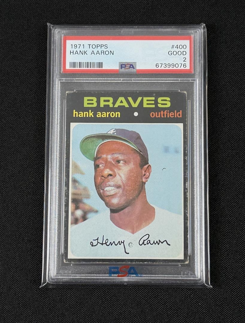 1971 Topps Hank Aaron #400 Baseball Card PSA 2 (1 of 3)