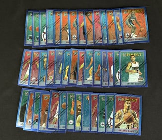 Group Of 1996 Topps Finest Basketball Cards