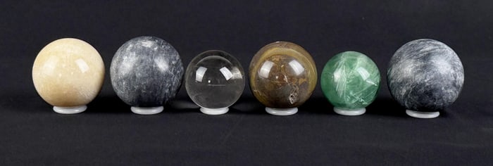 Group Of Stone Spheres