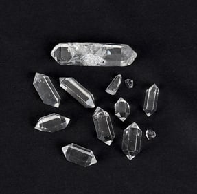 Double Terminated Lemurian Quartz Crystals