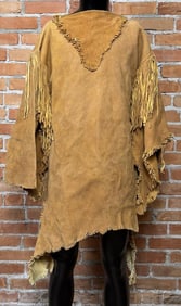 Montana Rendezvous Fringed Deer Skin Shirt Dress