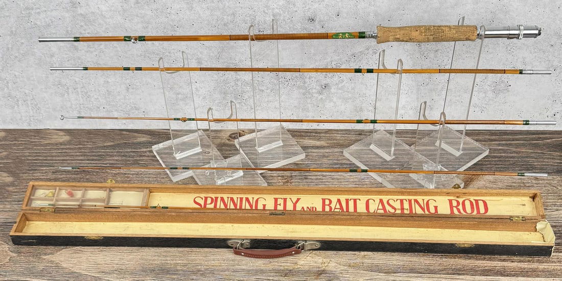 Stream King Bamboo Fly Fishing Rod: Comes with box.