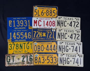 Collection of License Plates