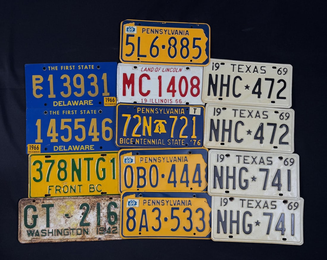 Collection of License Plates (1 of 6)