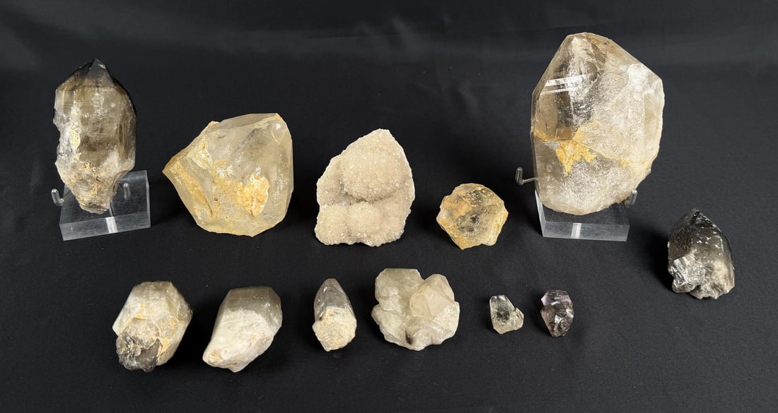 Collection of Quartz Crystal Mineral Specimens (1 of 8)