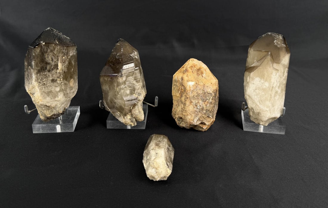 Smokey Quartz Crystal Mineral Specimens (1 of 6)