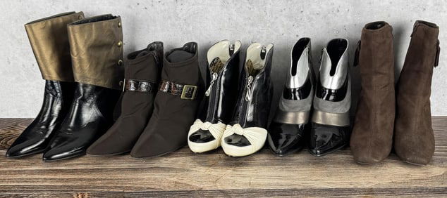 Collection of Leather Boots and Heels