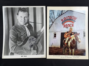 Mel Price Hank Snow Country Music Artist Photos