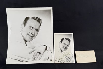 Red Foley Musician Autographed Photos and Card