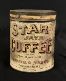 Providence Rhode Island Star Java Coffee Tin