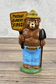 USFS Forest Service Smokey Bear Cast Iron Bank