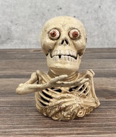 Cast Iron Skeleton Mechanical Bank