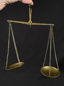 Brass Hanging Gold Balance Scale