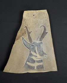 Erwin Hoffer Montana Antelope Sandstone Carving