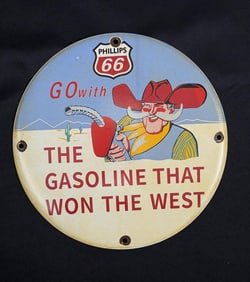 Phillips 66 Gasoline Metal Sign
