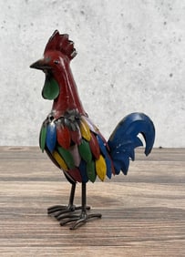 Decorative Tin Metal Garden Rooster