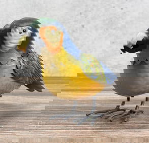 Decorative Tin Metal Garden Parrot