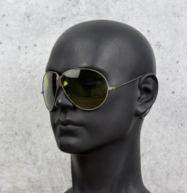 Early Motorcycle Green Lens Folding Sunglasses