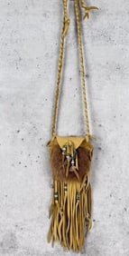Native American Indian Deerhide Medicine Bag