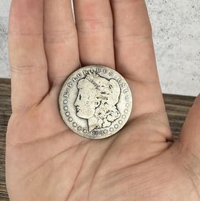 1886 O Morgan Silver Dollar
