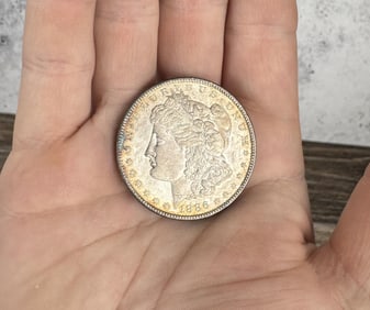 1886 P Morgan Silver Dollar