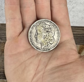 1890 O Morgan Silver Dollar